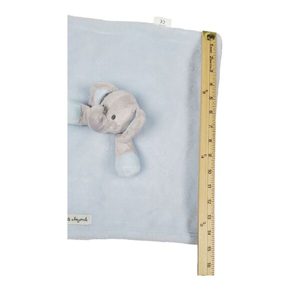 Blankets and Beyond Elephant Lovey Blue Gray Security Blanket Baby Infant Nunu - Picture 11 of 12